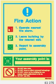 Fire Action Signs