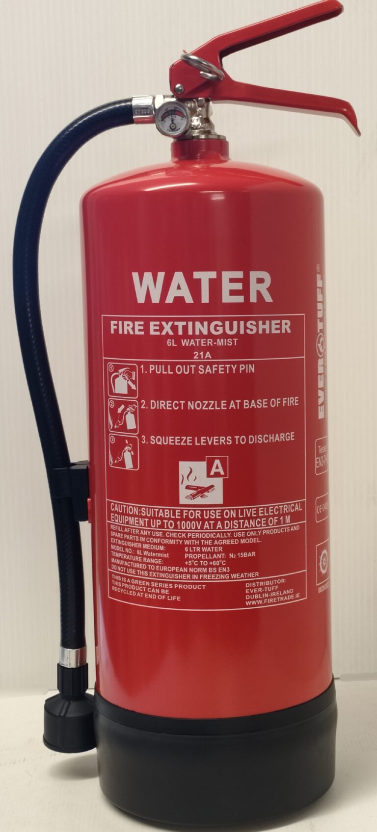 9 Litre Water (Green Series) Extinguisher ** NEW Fire Products Direct